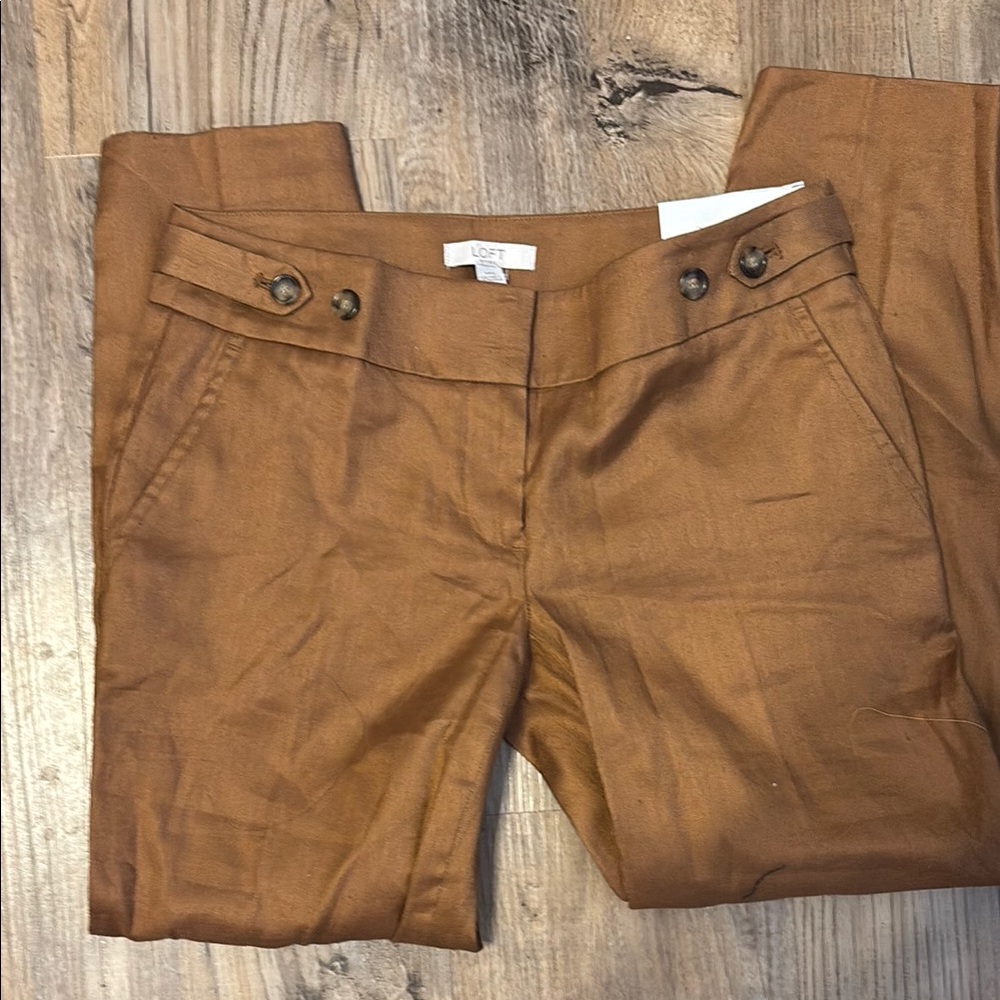 Loft Brown Trousers - Marisa ankle